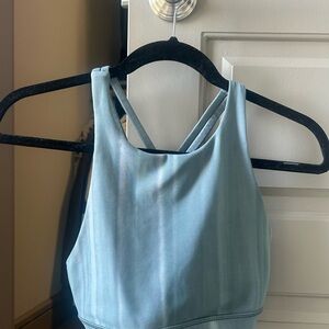 lululemon athletica light blue sports bra!!
